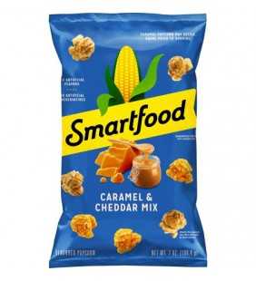 Smartfood Caramel & Cheddar Mix Flavored Popcorn, 7 oz Bag