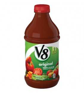 V8 Juice, Original 100% Vegetable Juice, Plant-Based Drink, 46 Ounce Bottle