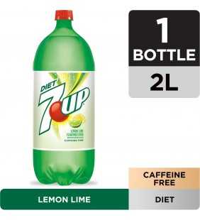 Diet 7UP Lemon Lime Soda, 2 L bottle