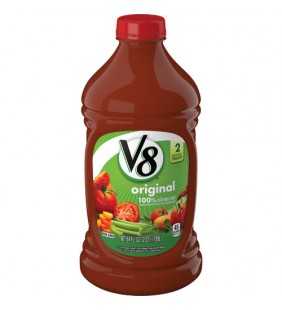 V8 Juice, Original 100% Vegetable Juice, Plant-Based Drink, 64 Ounce Bottle