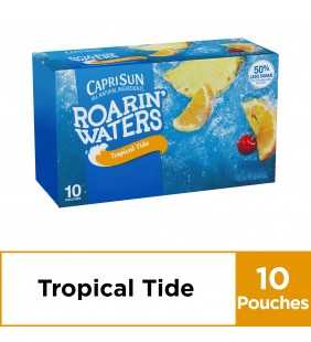 Capri Sun Roarin' Waters Tropical Tide Fruit Flavored Water, 10 ct - Pouches, 60.0 fl oz Box
