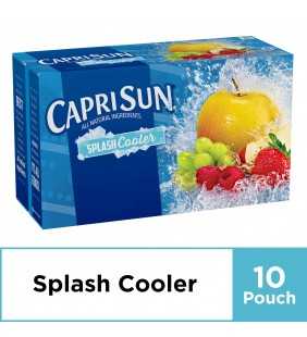 Capri Sun Splash Cooler Mixed Fruit Flavored Juice Drink Blend, 10 ct - Pouches, 60.0 fl oz Box