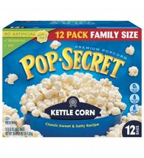Pop Secret Kettle Corn Microwave Popcorn, 3 Oz, 12 Ct