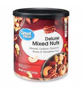 Great Value Deluxe Mixed Nuts, 15.25 oz