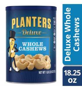 Planters Deluxe Whole Cashews, 18.25 oz Canister