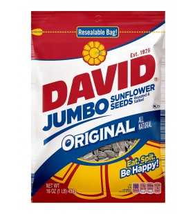 David All-Natural Original Roasted & Salted Jumbo Sunflower Seeds 16 Oz