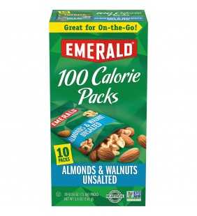 Emerald Nuts Natural Walnuts and Almonds, 100 Calorie Packs, 10 Ct