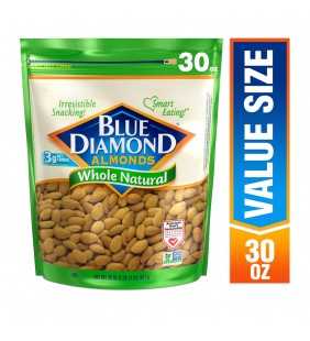 Blue Diamond Almonds Whole Natural Almonds 30 oz. Bag