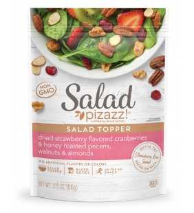 Salad Pizazz!® Dried Strawberry Flavored Cranberries & Honey Roasted Pecans, Walnuts & Almonds Salad Topper