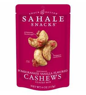 Sahale Snacks Naturally Pomegranate Vanilla Flavored Cashews Glazed Mix, Gluten-Free Snack, 4-Ounce Bag