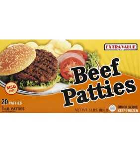 Extra Value Beef Patties, 20 ct, 5 lb