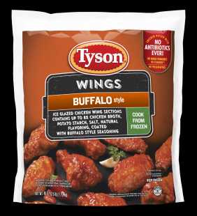 Tyson® Uncooked Buffalo Style Chicken Wings, 2.5 lb. (Frozen)
