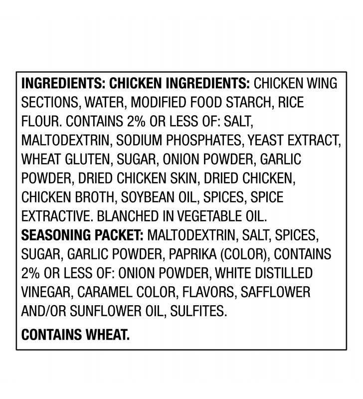 Great Value Chicken Wings with Cajun Dry Rub, 22 oz
