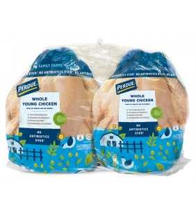 Perdue Fresh Whole Chicken with Giblets Twin Pack (10-12.9 lbs.)