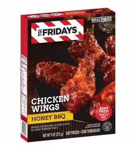 TGI Fridays Honey BBQ Chicken Wings, Frozen Appetizer, 9 oz Box