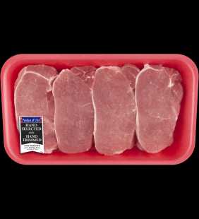 Pork Center Cut Loin Chops Boneless, 0.9 - 2.01 lb