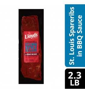 Lloyd's Seasoned And Smoked St.Louis Style Pork Spareribs In Original Bbq Sauce 36.8 Oz (2.3 Lbs)