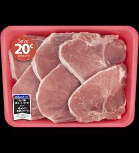 Pork Center Cut Loin Chops Bone-In Family Pack, 3.0 - 3.5 lb