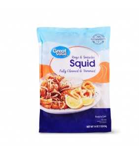Great Value Squid Rings & Tentacles, 1 lb