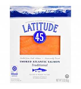Latitude 45 Smoked Atlantic Salmon, 3oz