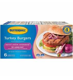Butterball® Everyday Sweet Onion Seasoned Turkey Burgers 6 ct Box