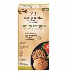 Butterball® Farm to Family™ All Natural Turkey Burgers 24 oz. Box