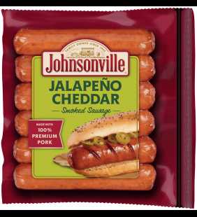 Johnsonville Jalapeno & Cheddar Smoked Sausages 6 Count, 14 Oz