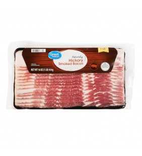 Great Value Naturally Hickory Smoked Bacon, 16 oz