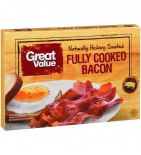 Great Value Fully Cooked Naturally Hickory Smoked Bacon, 2.1 Oz.