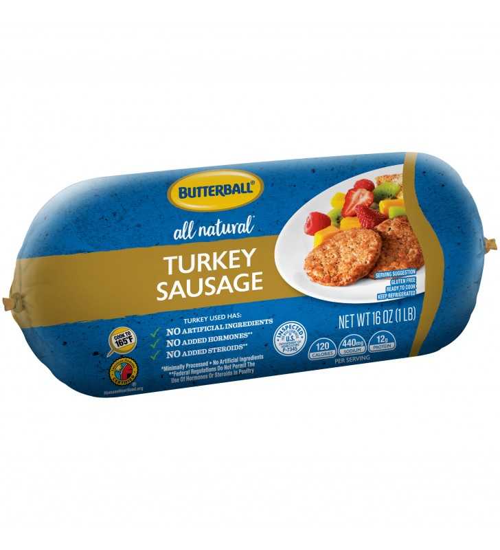 Organic turkey sausage