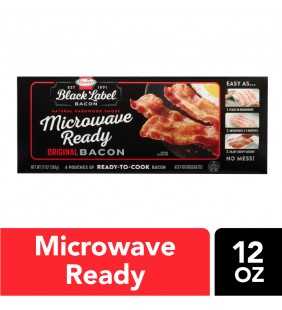Hormel Black Label Microwave Ready Bacon, 12 Oz.
