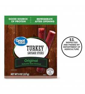 Great Value Original Turkey Sausage Sticks, 8 Oz.
