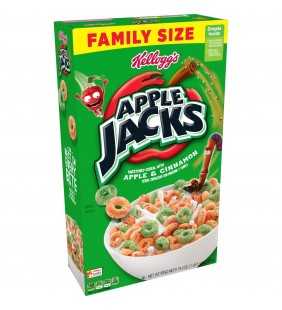 Kellogg's, Apple Jacks, Breakfast Cereal, Original, Family Size, 19.4 Oz