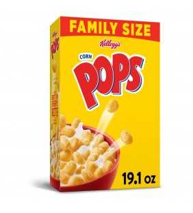 Kellogg's Corn Pops, Breakfast Cereal, Original, Family Size, 19.1 Oz