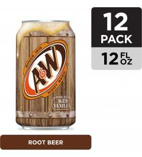 A&W Root Beer, 12 fl oz cans, 12 pack