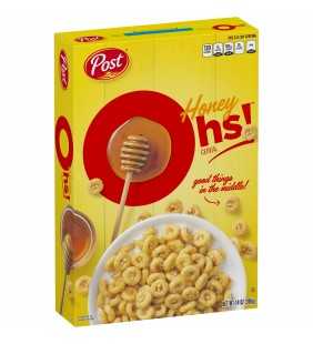Post, Honey Oh's Breakfast Cereal, Filled O's, 14 Oz