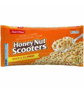 Malt-O-Meal Breakfast Cereal, Honey Nut Scooters, 39 Oz Bag