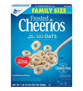 General Mills, Frosted Cheerios Cereal, Gluten Free, Family Size 19.5 oz
