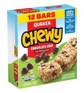 Quaker Chewy Granola Bars, Chocolate Chip (12 Pack)