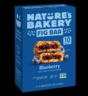 Nature's Bakery Blueberry Fig Bars, 10 Twin Packs, 2 Oz each