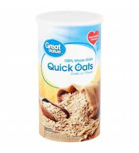 Great Value Quick Oats, 42 oz canister