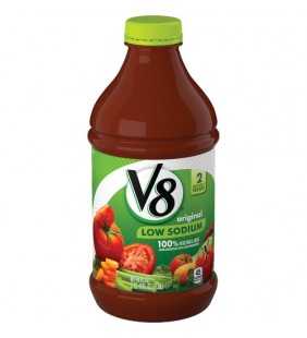 V8 Low Sodium 100% Vegetable Juice, 46 oz. Bottle