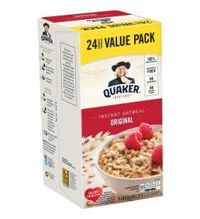 Quaker Instant Oatmeal, Original, Value Pack, 24 Packets