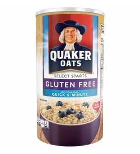Quaker Select Starts, Gluten Free, Quick 1-Minute Oats, 18 oz Canister