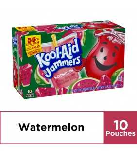 Kool-Aid Jammers Watermelon Flavored Drink, 10 ct - Pouches, 60.0 fl oz Box