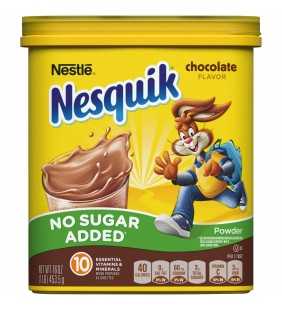 NESQUIK No Sugar Added Chocolate Cocoa Powder, 16 Oz. Tub | Chocolate Milk Powder 16 oz.