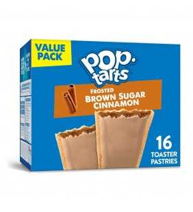 Pop-Tarts, Breakfast Toaster Pastries, Frosted Brown Sugar Cinnamon, Value Pack, 27 Oz, 16 Ct