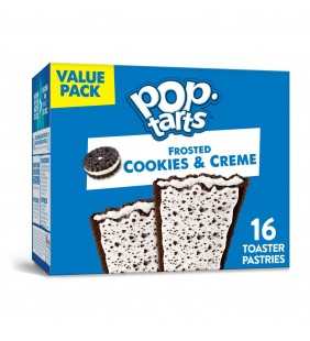 Pop-Tarts, Breakfast Toaster Pastries, Cookies and Crème, Value Pack, 27 Oz, 16 Ct