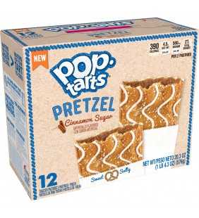 Pop-Tarts Pretzel, Breakfast Toaster Pastries, Cinnamon Sugar, 6 Ct, 20.3 Oz