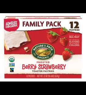 Nature's Path Organic Toaster Pastries, Frosted Berry Strawberry, 12 Ct